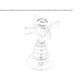 Faucet with remote control mounted on the wall Pelplin