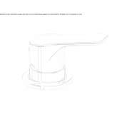 Brass faucet with remote control, deck mounted Hurezani