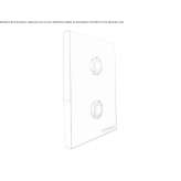 Brass faucet with remote control, mounted on the wall Mecatan