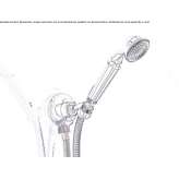 Wall-mounted shower head with handle Grabjan