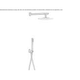 Zestaw prysznicowy ze słuchawką i główką prysznicową Rodez