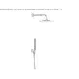 Shower set with shower head and shower head Rodez