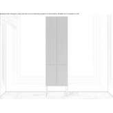 Freestanding wooden bathroom cabinet with doors Czersk