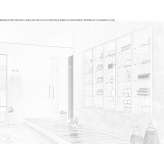 Built-in bathroom cabinet with glass doors Andarapa