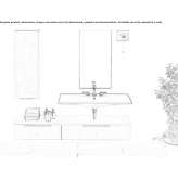 Hanging bathroom cabinet Mahates