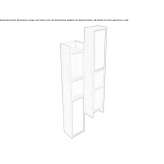 Hanging bathroom wall cabinet with doors Budeni