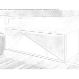 Akron© hanging bathroom cabinet with drawers Alsfeld
