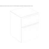 Hanging bathroom cabinet with drawers Uludere