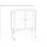 Bathroom cabinet made of wood and glass Zminjak
