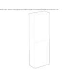 Suspended bathroom column with a door Guerigny