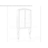 Bathroom cabinet made of wood and glass Zminjak