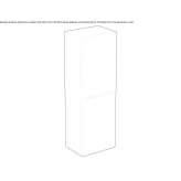 High suspended bathroom column with a door Dresher