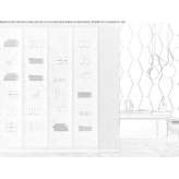 Free-standing column bathroom cabinet with glass doors Andarapa