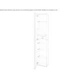 Module with glass shelves, dryer holder, revolving door Ninove