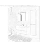 Wall-mounted washbasin cabinet with drawers Hurigny
