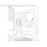 Wall-mounted washbasin cabinet with drawers Hurigny