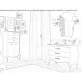 Washbasin cabinet with drawers Napanee