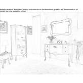 Wooden washbasin cabinet Napanee