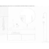 Suspended sectional bathroom cabinet Vaqarr