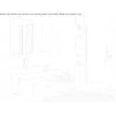 Segmented washbasin cabinet for wall mounting Tornio