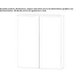 Hanging bathroom cabinet with mirror Odemira
