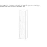 Wooden bathroom column with a door Pinet