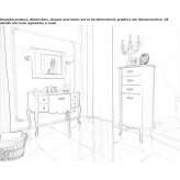 Washbasin cabinet with drawers Napanee