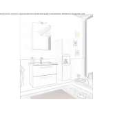 Wall-mounted washbasin cabinet with drawers Hurigny