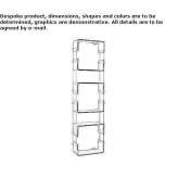 Open wall cabinet in the bathroom Olaya
