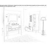 Wooden washbasin cabinet Napanee