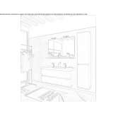 Wall-mounted washbasin cabinet with drawers Hurigny