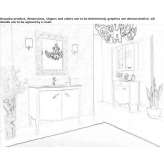Washbasin cabinet with doors Napanee