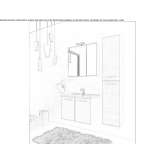 Wall-mounted washbasin cabinet with doors Hurigny