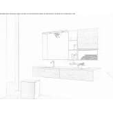 Segmented, single, suspended bathroom cabinet Troubky