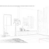 Segmented bathroom cabinet, oak Skrwilno