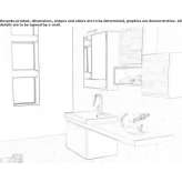 Segmented, single, suspended bathroom cabinet Troubky