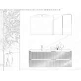 Ocritech single washbasin cabinet with integrated washbasin Hasloh
