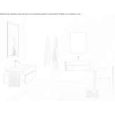 Wisząca szafka podumywalkowa z kamionki porcelanowej z szufladami Coolaroo
