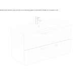 Wall-mounted washbasin cabinet with drawers Ladelund
