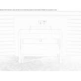 Pietraluce® single console sink Hocking