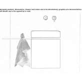 Wall-mounted washbasin cabinet with doors Pageland