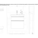 Wall-mounted washbasin cabinet with drawers Rauseni
