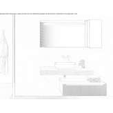 Ocritech wall-mounted washbasin cabinet with cabinets Hasloh