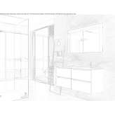 Ocritech single wall cabinet under washbasin with drawers Skalica