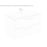 Wall-mounted washbasin cabinet Matignon