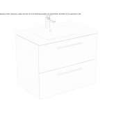 Wall-mounted washbasin cabinet Matignon