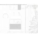 Stojąca na podłodze szafka podumywalkowa z ceramiki i jesionu Cranham