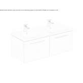 Wall-mounted washbasin cabinet Matignon