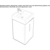 Washbasin cabinet with doors Piskivka