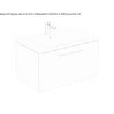 Wall-mounted washbasin cabinet Matignon